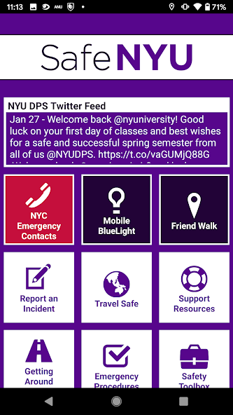 Safe NYU screenshot 1
