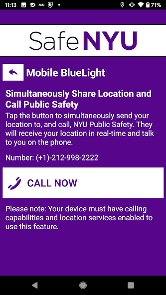 Safe NYU screenshot 3