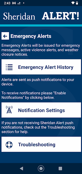 Sheridan Alert screenshot 2