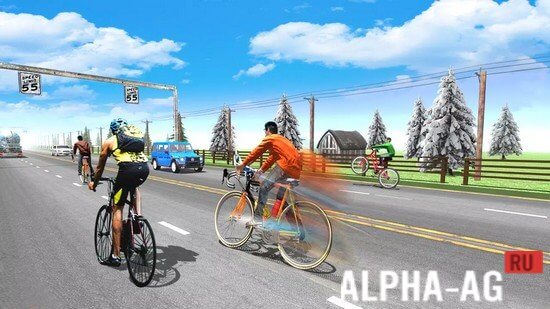 Hacked Bicycle Race Game screenshot 2