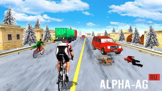 Hacked Bicycle Race Game screenshot 3