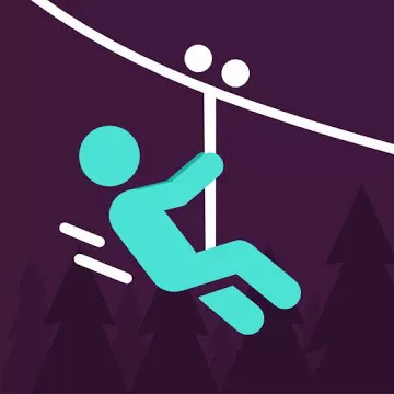 Zipline Valley — physics-based puzzle game screenshot 1