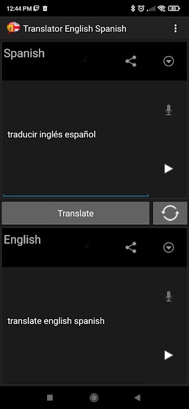 Translator English Spanish screenshot 1