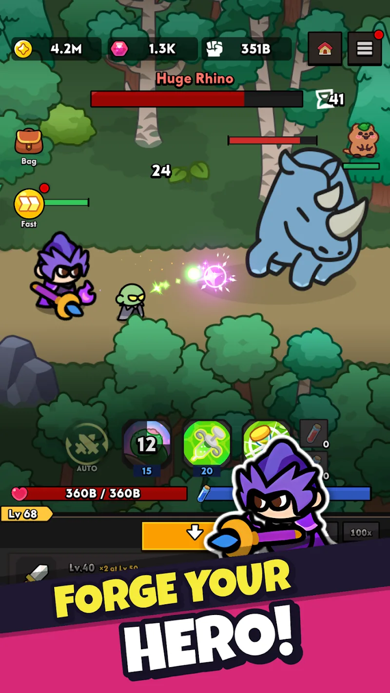 Horizontal Hero Idle RPG Screenshot 3