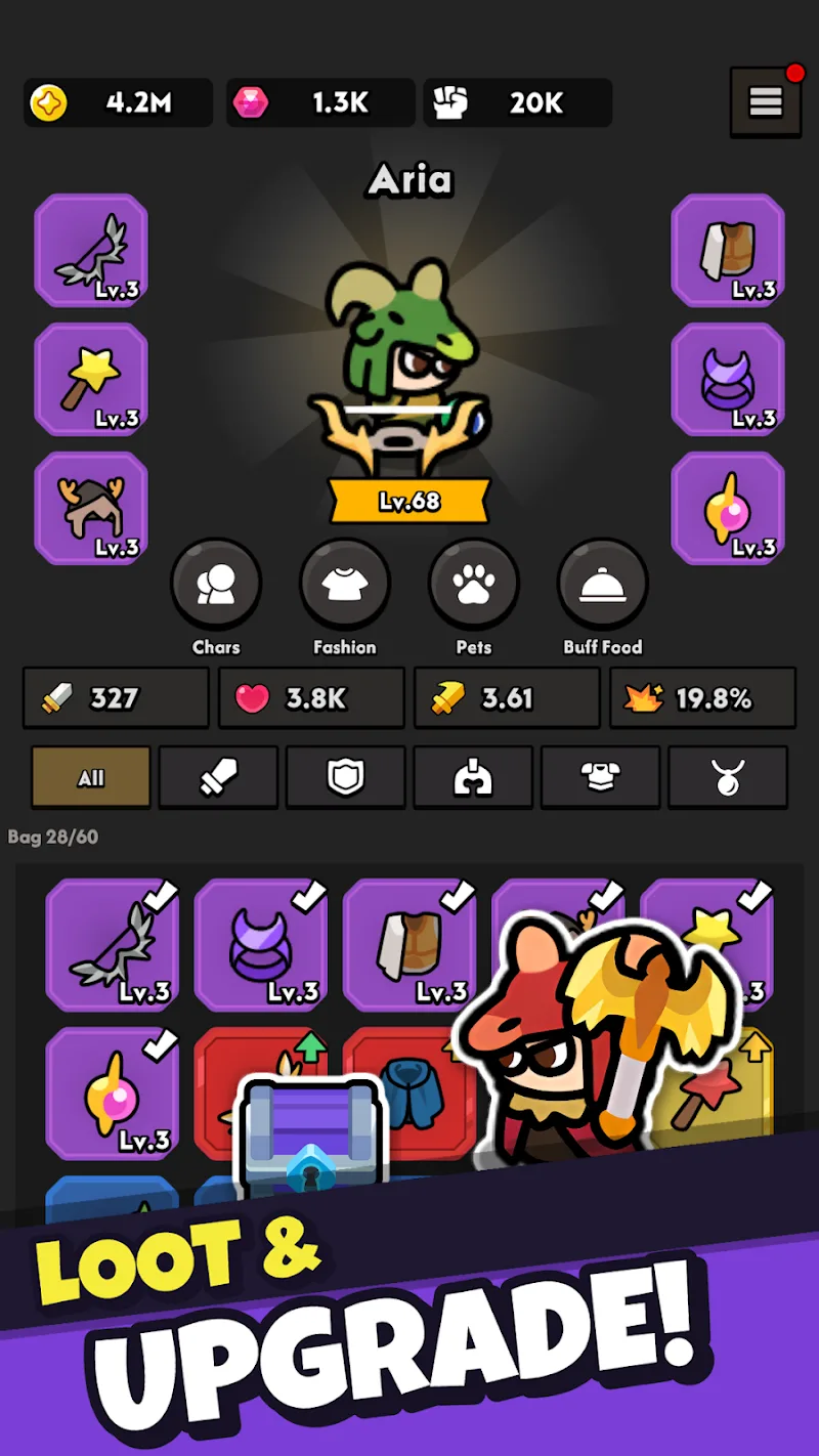 Horizontal Hero Idle RPG Screenshot 4