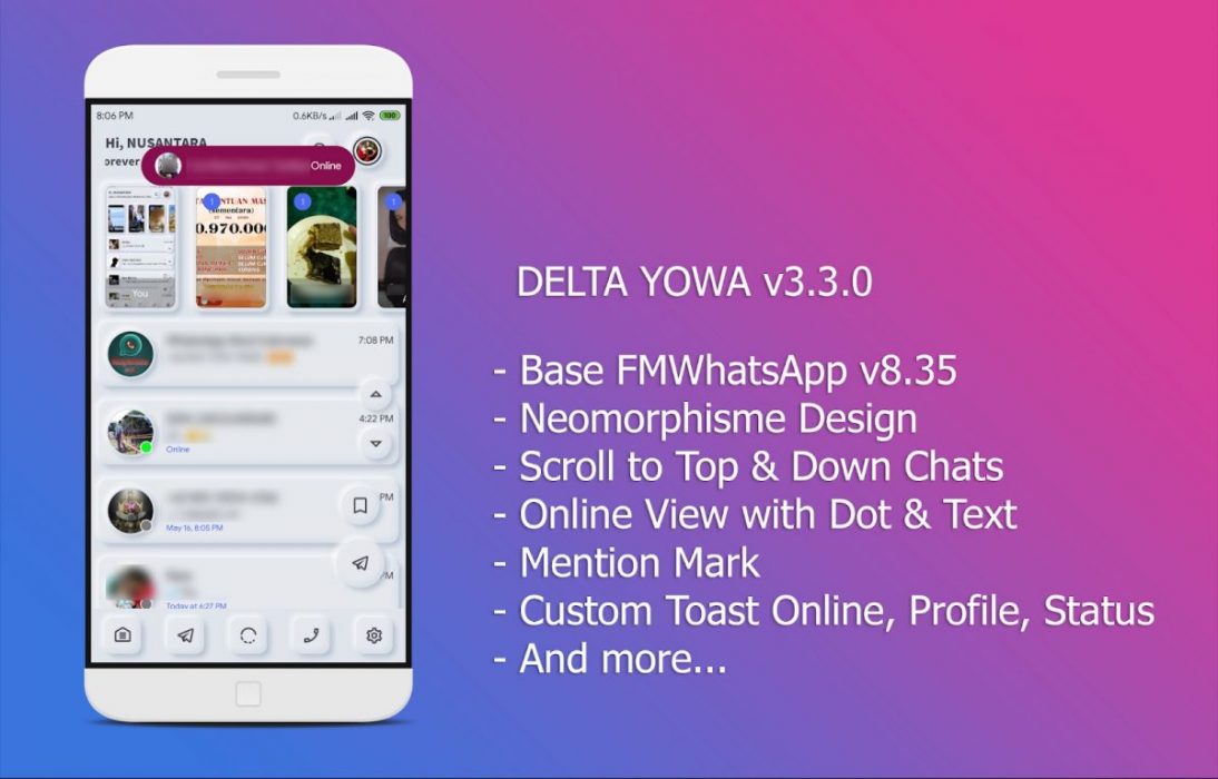 DELTA YOWhatsApp screenshot 1
