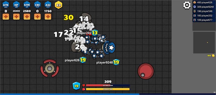لعبة بونج Pung.io - 2D Battle Royale screenshot 2