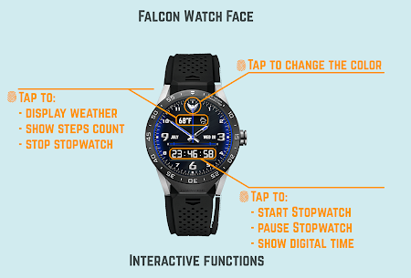 Falcon Watch Face screenshot 2