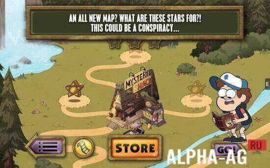 Взломанная Gravity Falls Mystery Attack screenshot 2