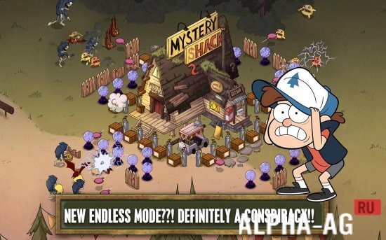 Взломанная Gravity Falls Mystery Attack screenshot 4