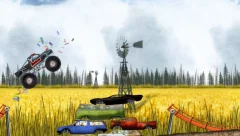 Stickman Downhill Monstertruck screenshot 2
