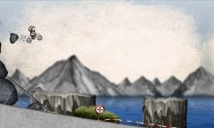 Stickman Downhill Motocross screenshot 2