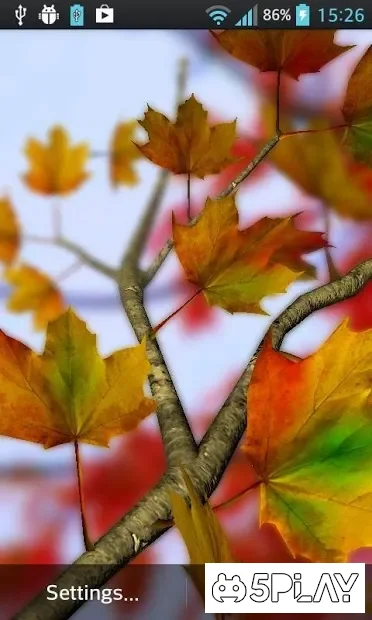 Autumn Leaves in HD Gyro 3D Parallax Wallpaper