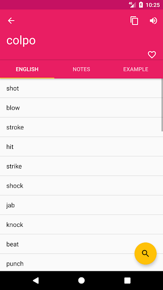 Italian English Dictionary screenshot 2
