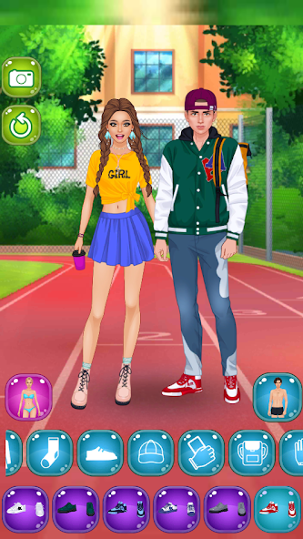 School Couple Dress Up screenshot 2