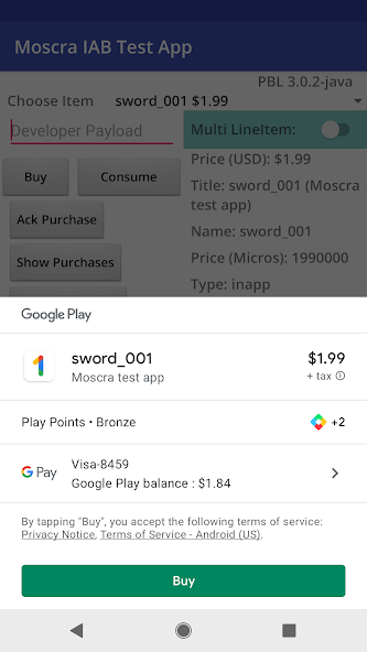 Moscra IAB Test App