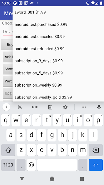 Moscra IAB Test App screenshot 2