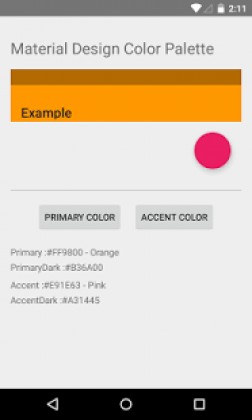 Material Design Color Palette screenshot 2