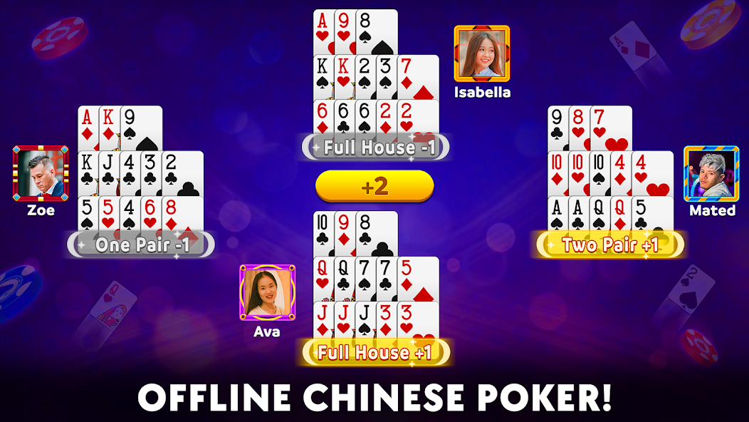 Chinese Poker screenshot 1