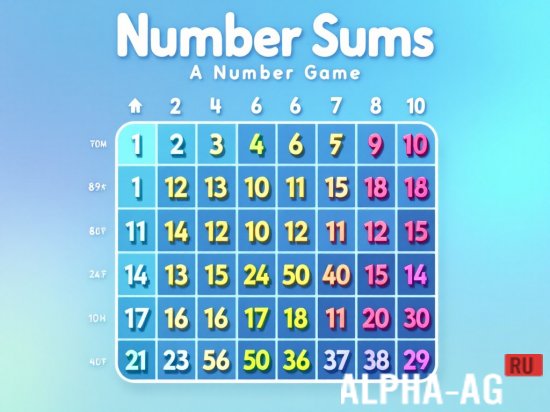 Взломанная Number Sums screenshot 1