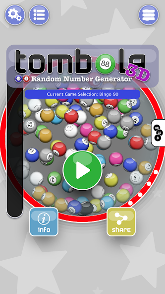 Tombola3D RNG screenshot 1
