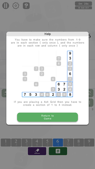 Sudoku screenshot 3
