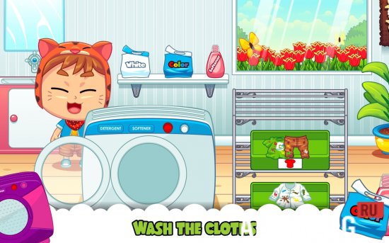 Взломанная Marbel Laundry screenshot 3