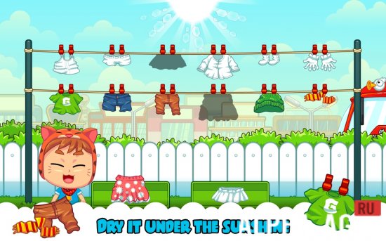 Взломанная Marbel Laundry screenshot 4