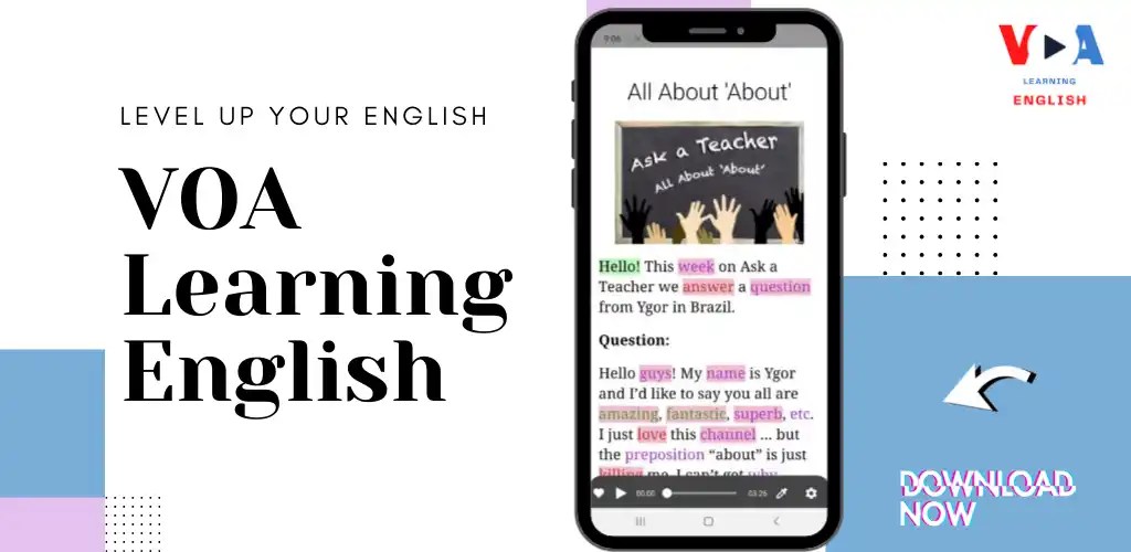 VOA Learning English sample screen 6