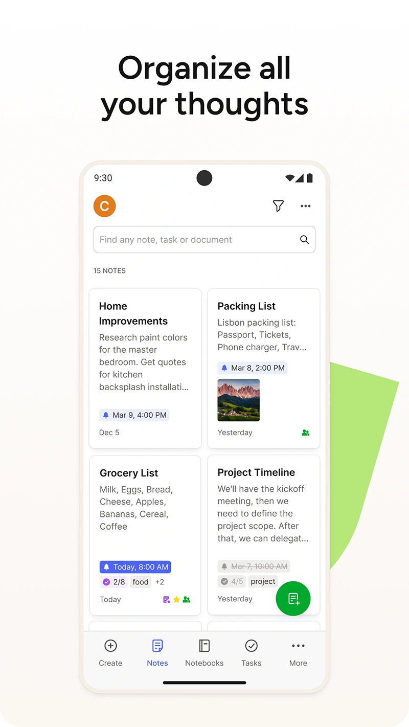 Evernote screenshot 3