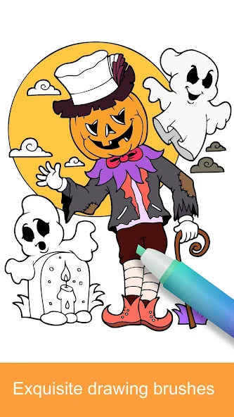 Halloween Coloring screenshot 2