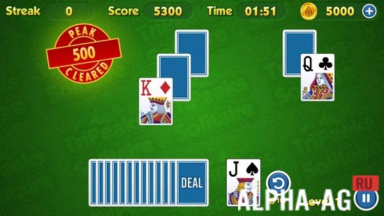 TriPeaks Solitaire Challenge screenshot 5
