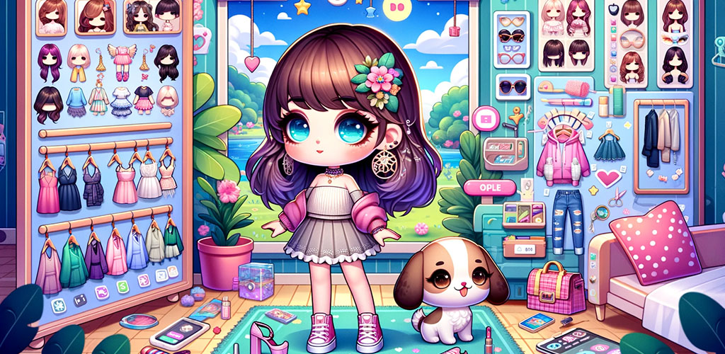 DIY Paper Doll Chibi DressUp gameplay screenshot 3