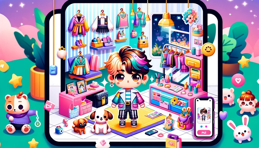 DIY Paper Doll Chibi DressUp gameplay screenshot 5