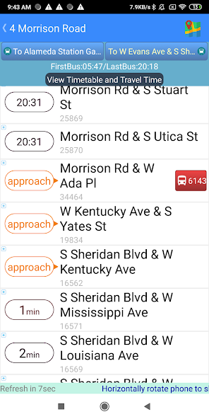 Denver RTD Bus Tracker screenshot 3