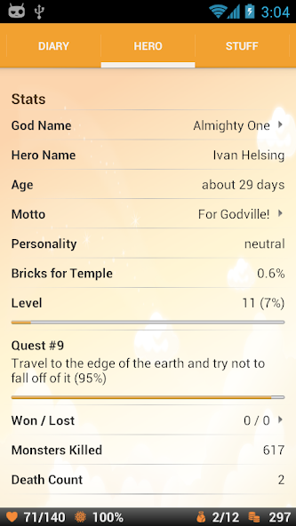 Godville screenshot 3