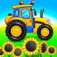 Tractor, Car: Kids Farm Games screenshot 1