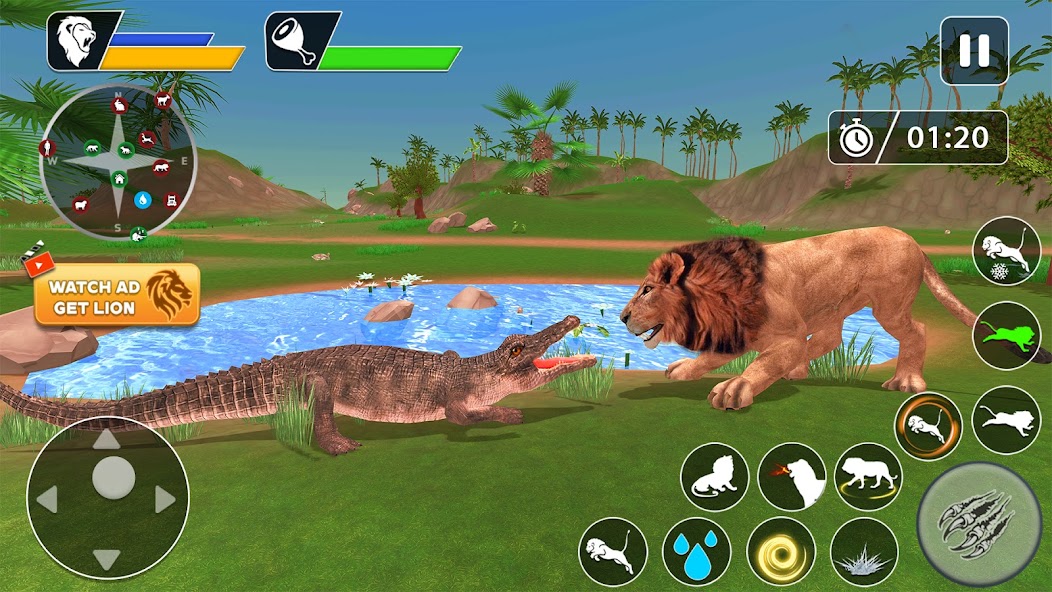 Lion Games: Animal Simulator 3D screenshot 1