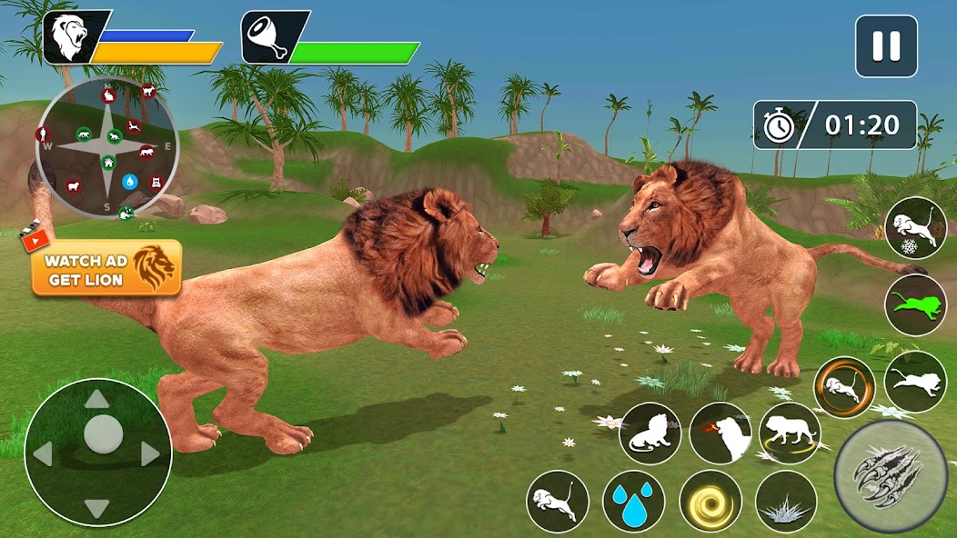 Lion Games: Animal Simulator 3D screenshot 2