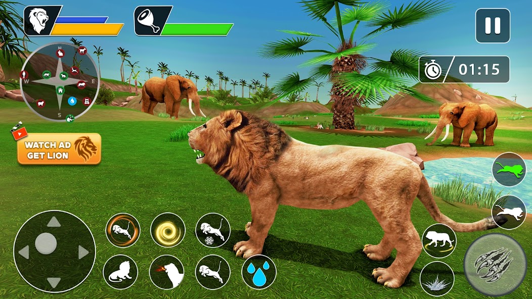 Lion Games: Animal Simulator 3D screenshot 3