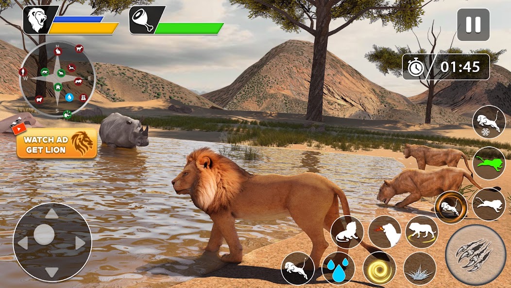 Lion Games: Animal Simulator 3D screenshot 4