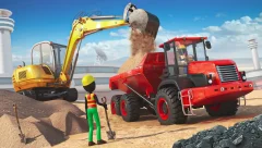 Airport construction excavator screenshot 5