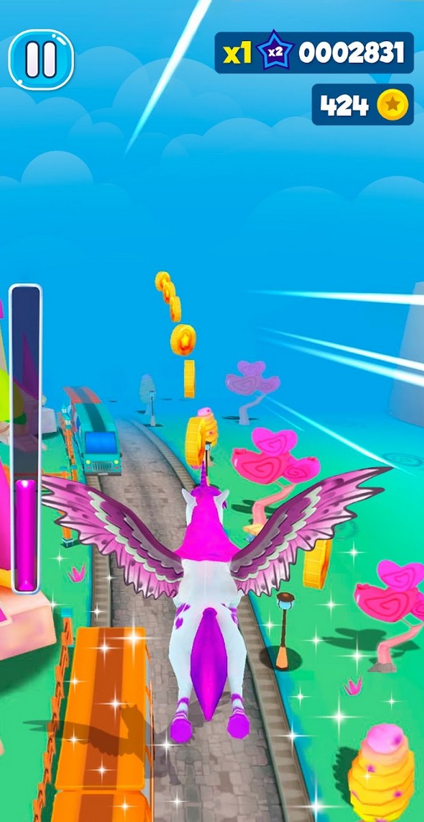 Unicorn Runner 3D gameplay screenshot 3