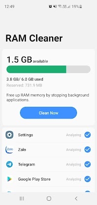 RAM Cleaner Mod screenshot 1