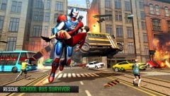 Super Captain Flying Robot City Rescue Mission screenshot 3
