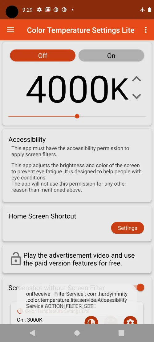 Color Temperature setting Lite screenshot 5