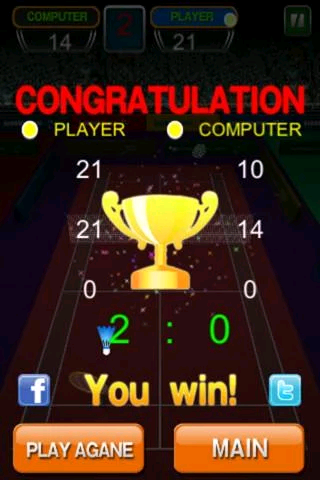 Super Badminton screenshot 4