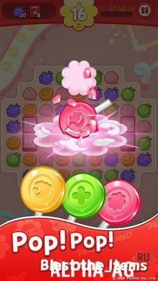 Match-3 Puzzle "PEKO POP" screenshot 2