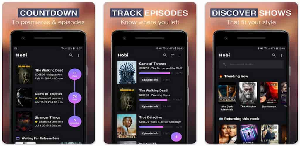 Hobi: TV Series Tracker, Trakt screenshot 6