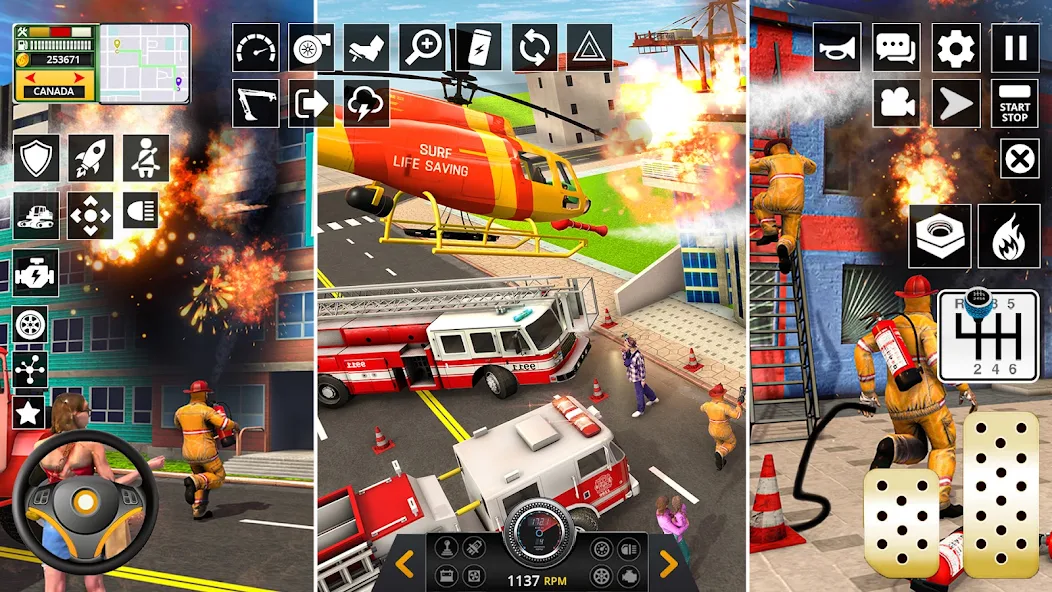 Firefighter Rescue Truck Game screenshot 3